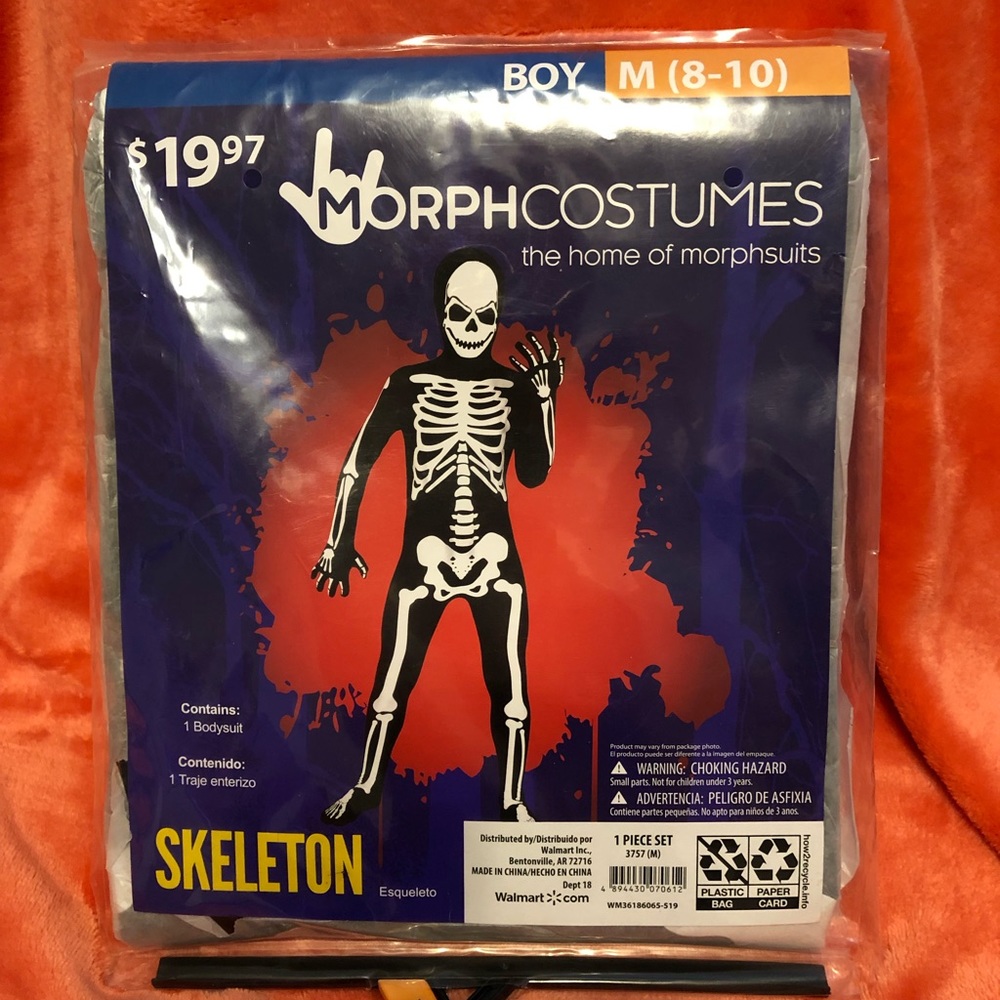 Halloween Skeleton Morphsuit